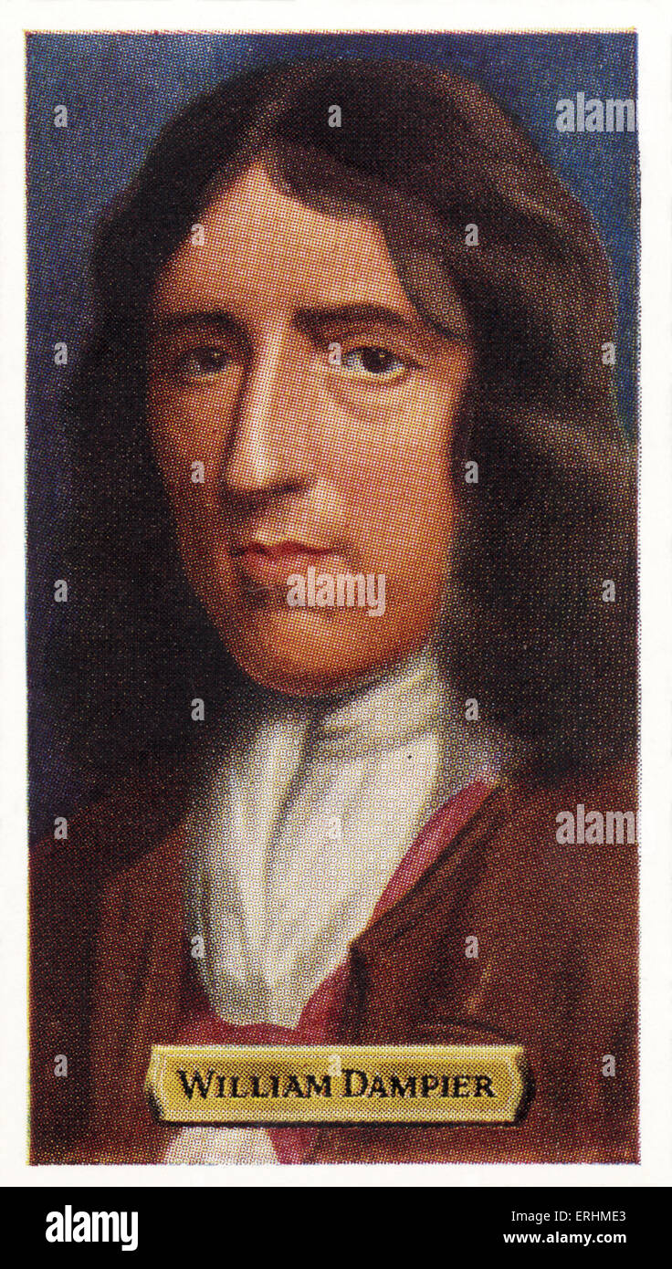 William Dampier - capitaine de navire et explorateur anglais. Rm : 1652 - 1715. Banque D'Images