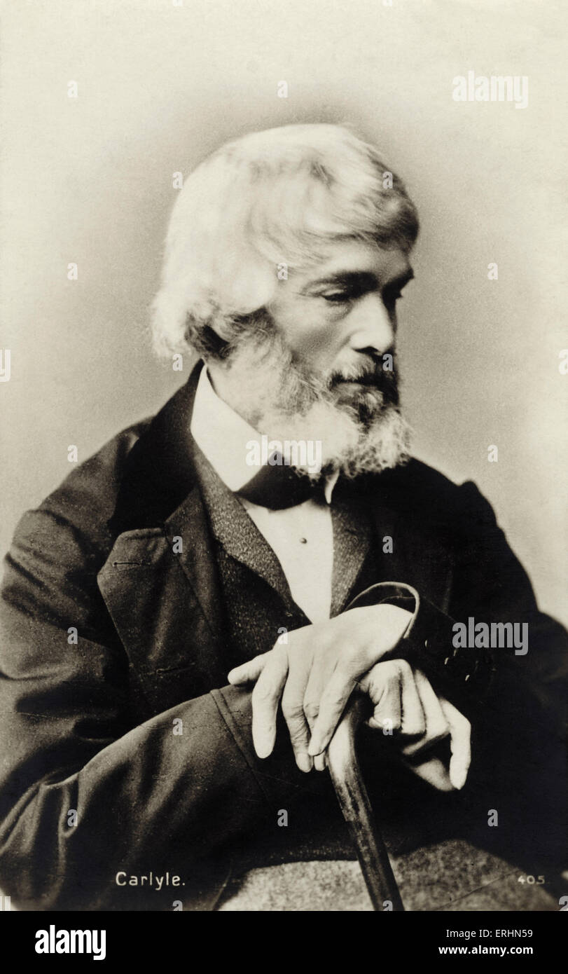 Thomas Carlyle - Portrait de l'historien et essayiste écossais, 1795-1881 Banque D'Images