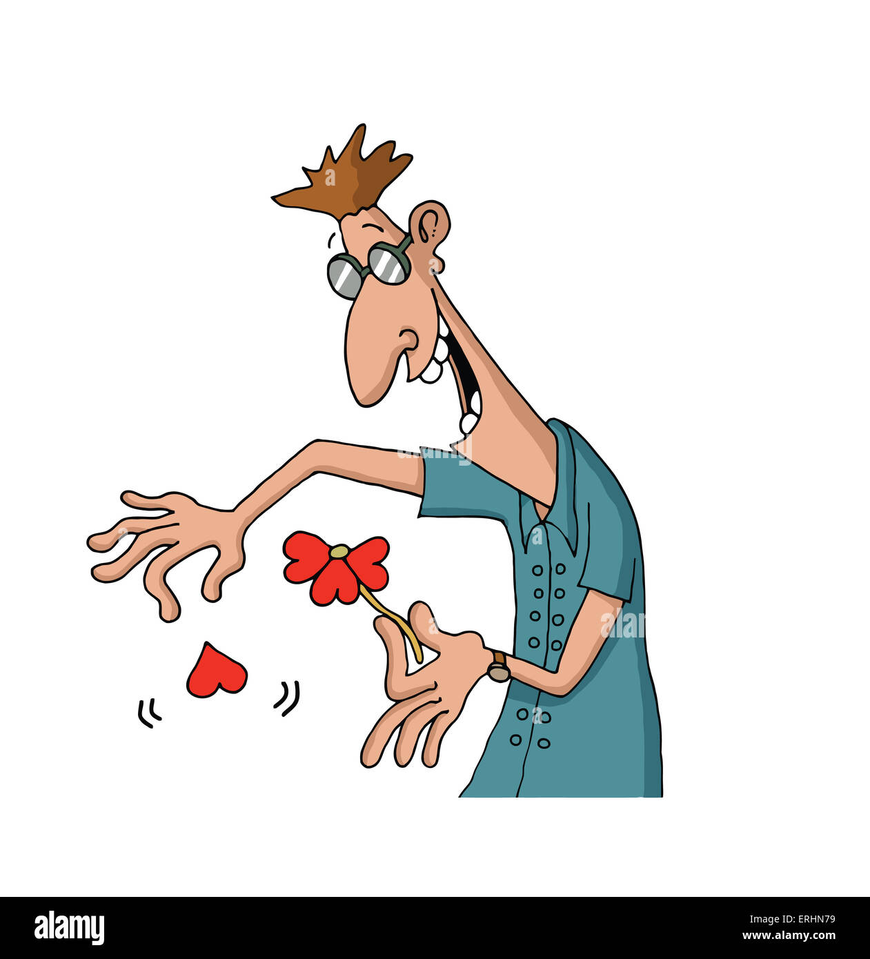 Caricature de l'amour Banque D'Images