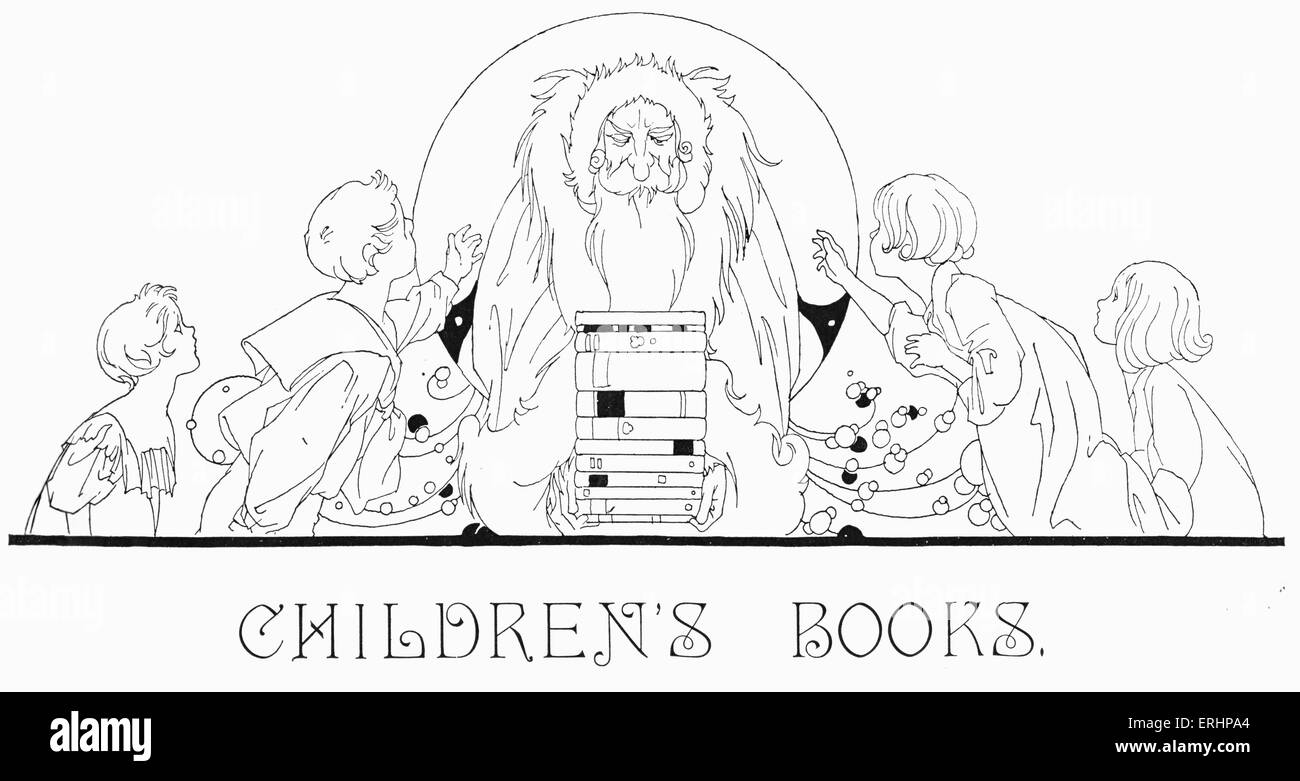 Livres pour enfants - Illustration des années 1920. Banque D'Images