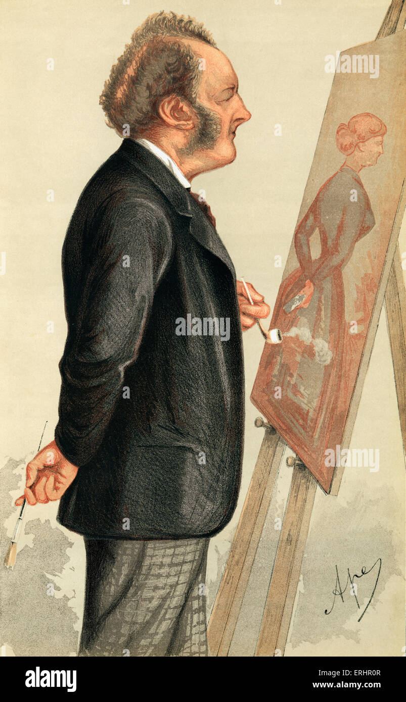 John Everett Millais - 13 mai 1871. Cartoon pour Vanity Fair. JEM : Peintre et Illustrateur britannique, 8 juin 1829 - 13 Août Banque D'Images
