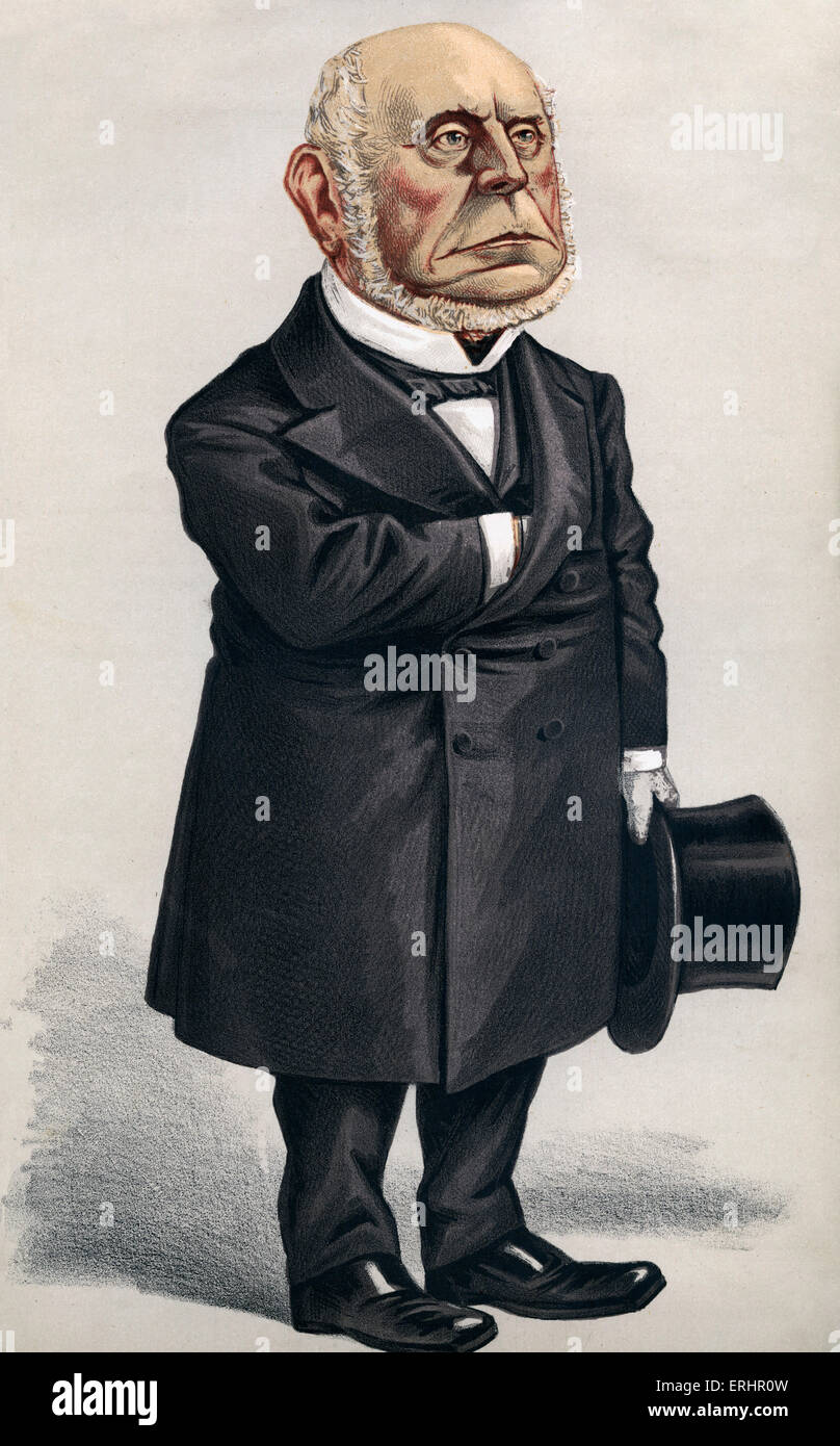 Charles Francis Adams - 5 octobre 1872. Cartoon pour Vanity Fair. Homme politique américain : 18 août 1807 - 21 novembre 1886. Banque D'Images
