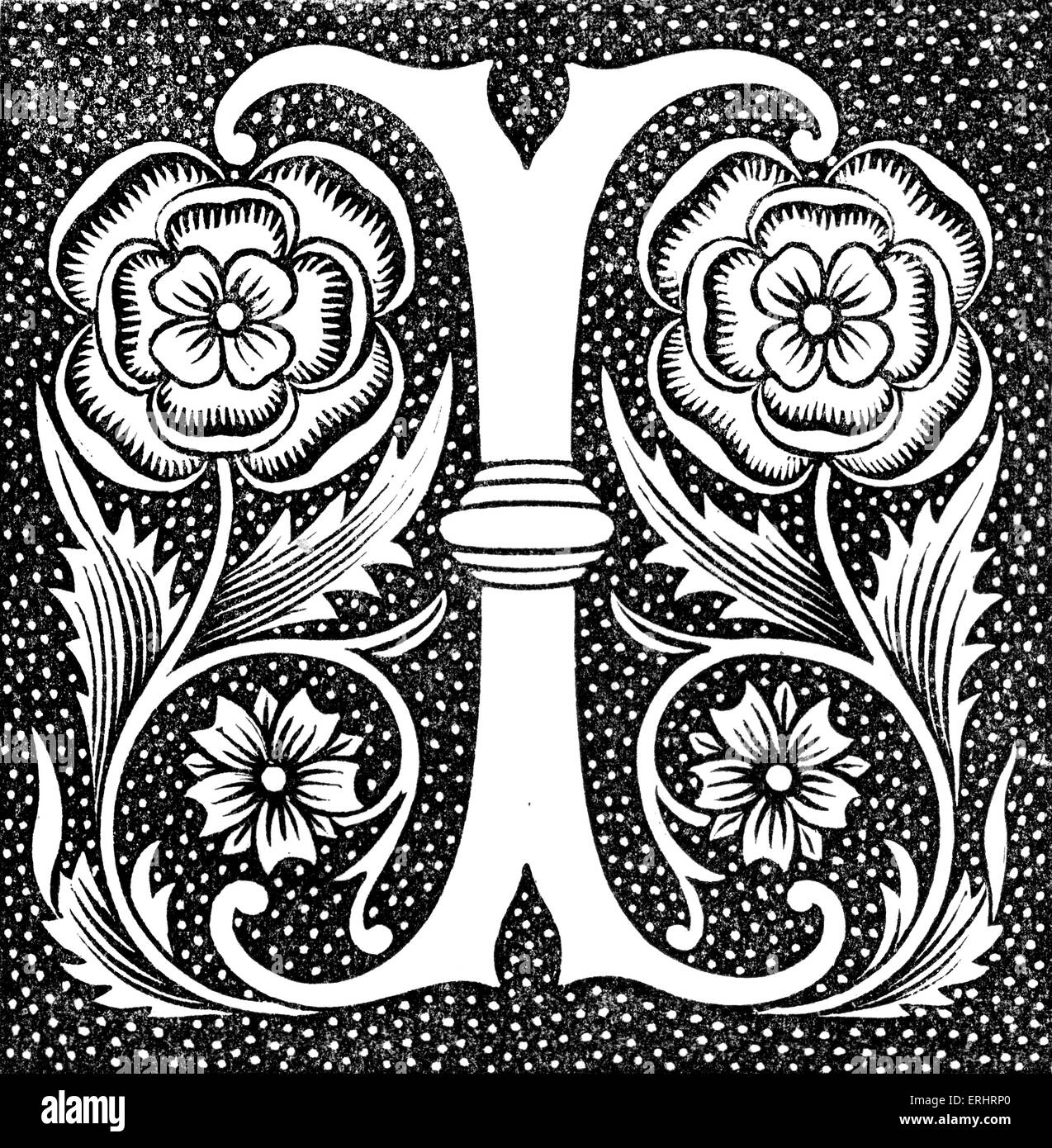 Allumé lettre 'I '- Banque D'Images