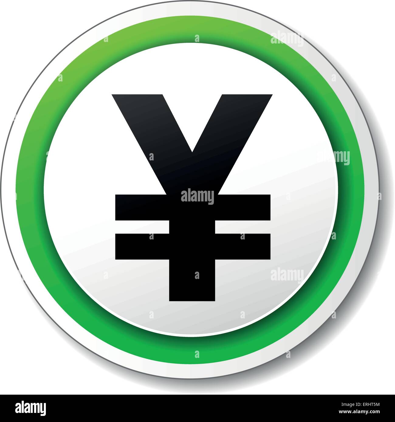 Vector illustration de yen icône sur fond blanc Illustration de Vecteur