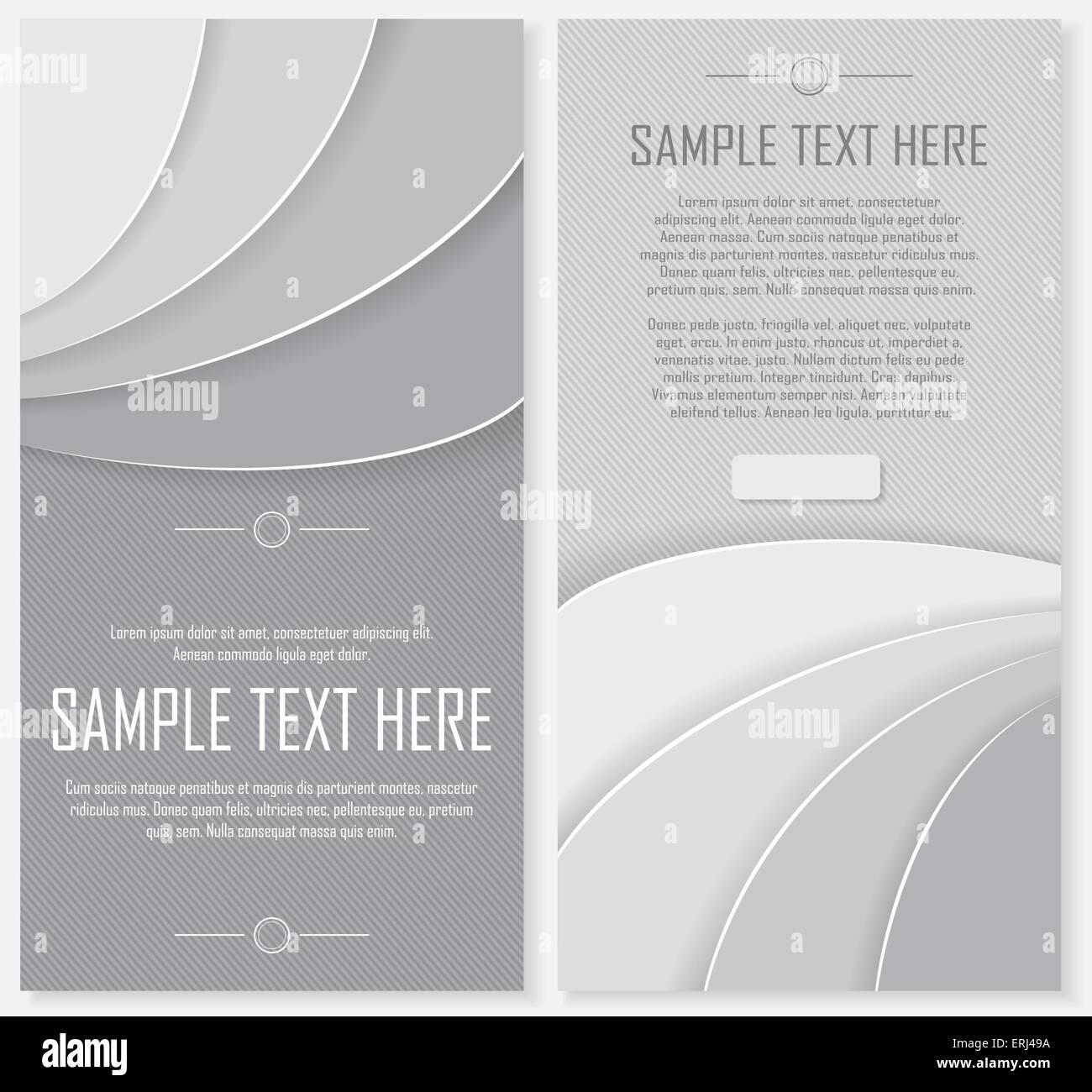 Jeu de rayures gris résumé circulaires avec place pour le texte. Vector EPS10. Illustration de Vecteur