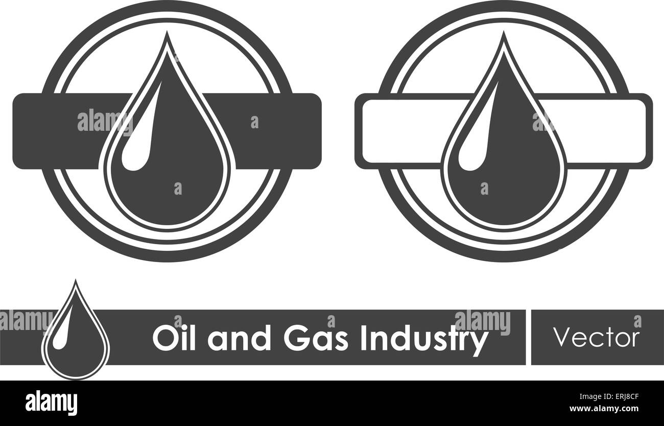 Symboles d'huile. Emblème de l'entreprise. Vector illustration. Illustration de Vecteur