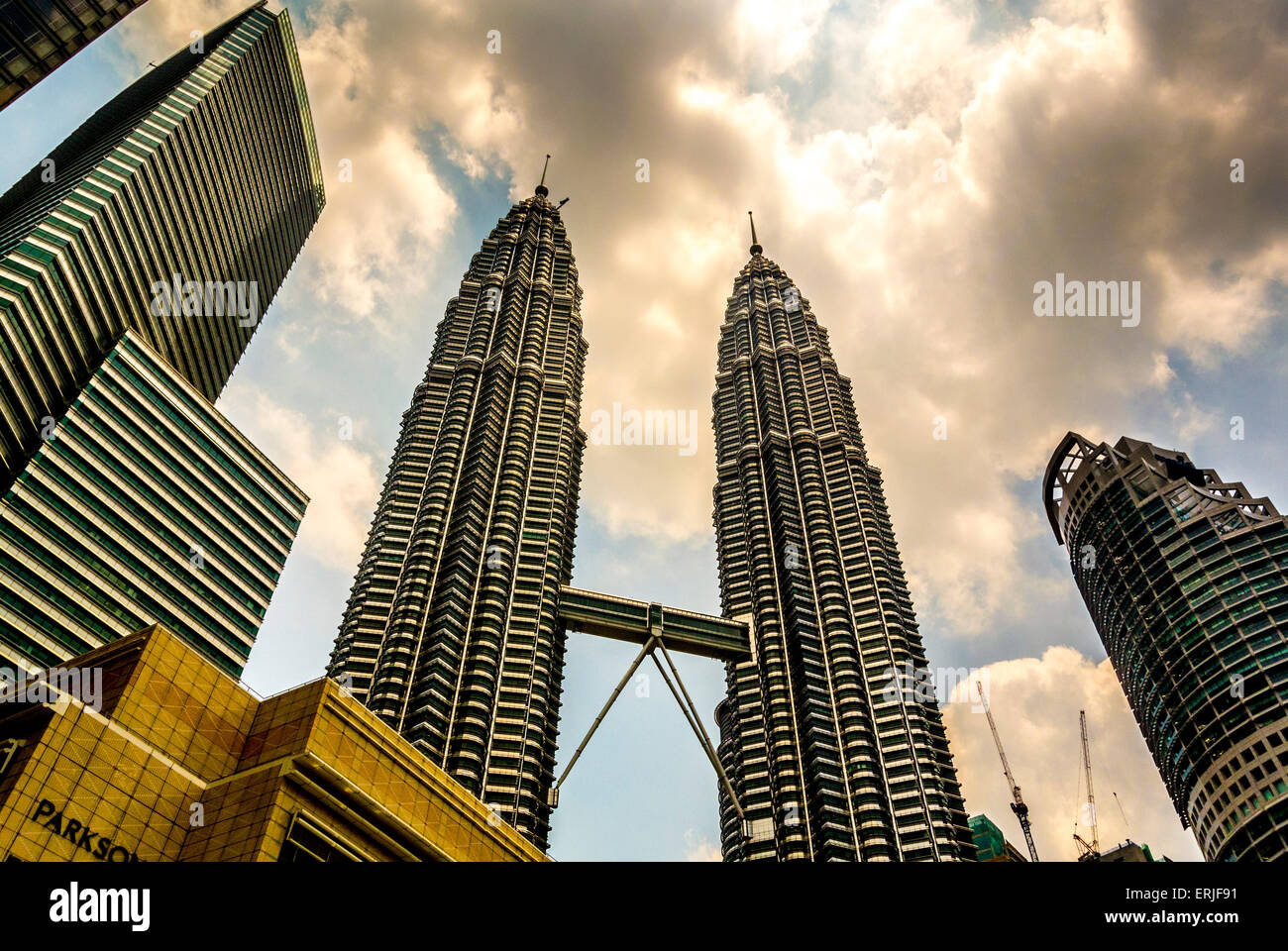 Les Tours Petronas, Kuala Lumpur, Malaisie. Banque D'Images