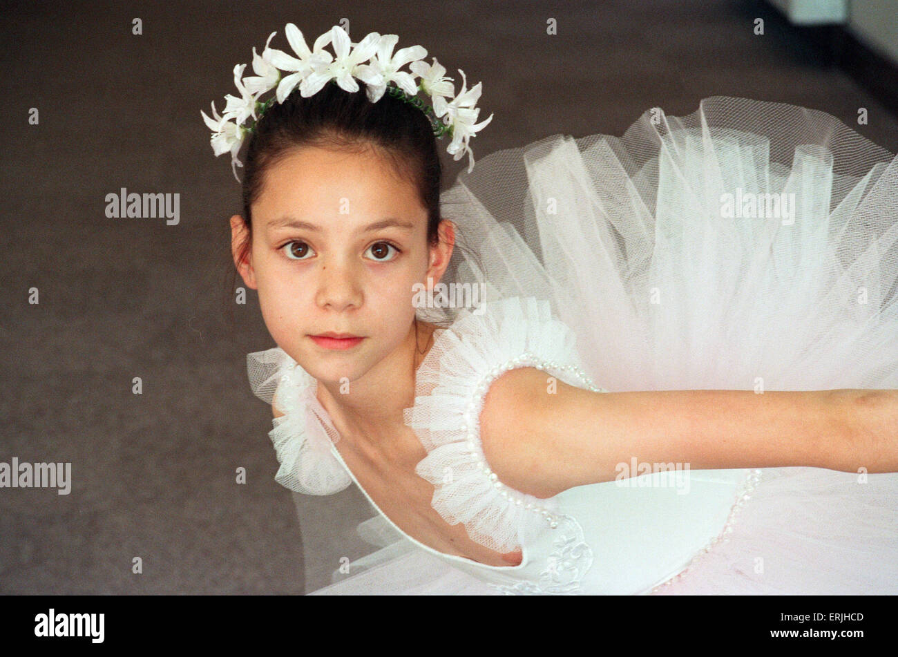 Charlotte Chan, un danseur de ballet a été choisi pour danser avec le Ballet Royal. 18 octobre 1993. Banque D'Images