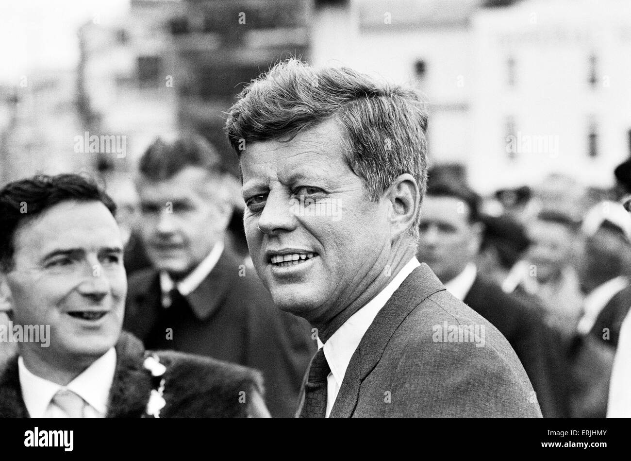 La visite du président américain John F. Kennedy à l'Irlande. Juillet 1963. Banque D'Images