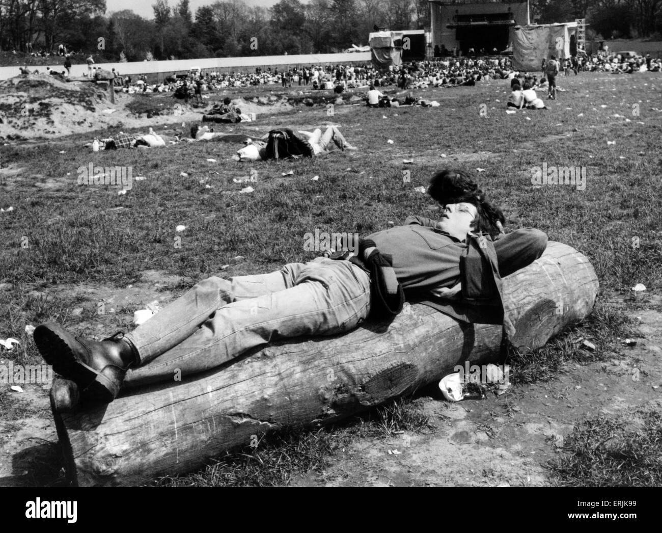 Le Festival de Rock de Loch Lomond, Cameron Wildlife Park, Balloch, Dumbartonshire, Ecosse, 27 mai 1979. Banque D'Images
