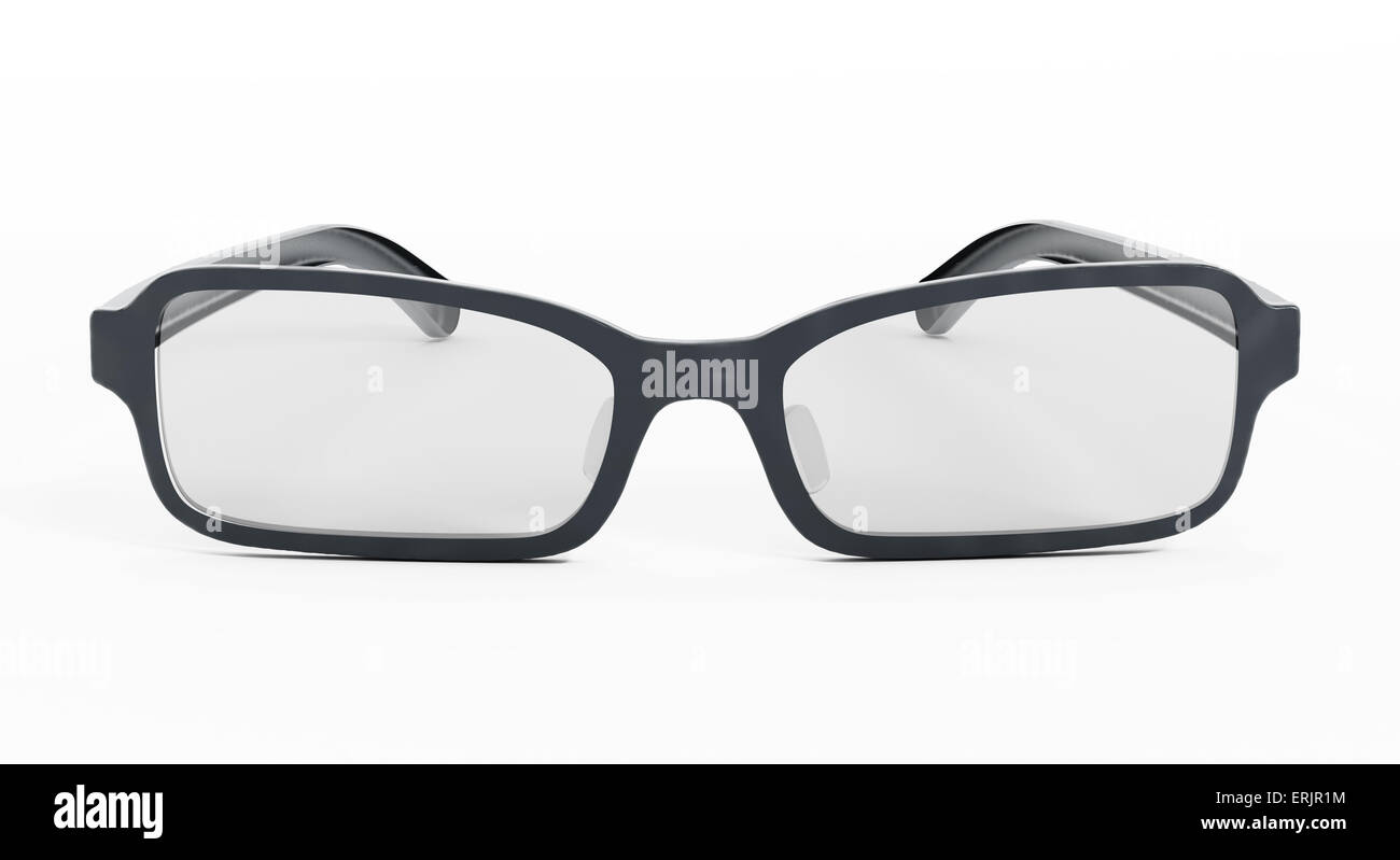 Iolated lunettes sur fond blanc. Banque D'Images