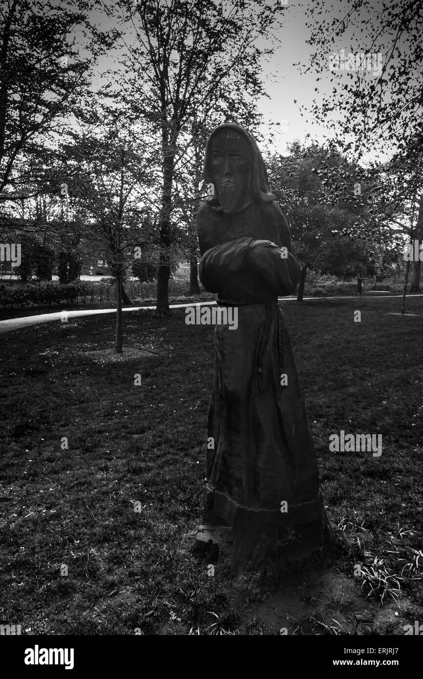 Taille de la vie dans la figure sculptée promenades, King's Lynn Banque D'Images