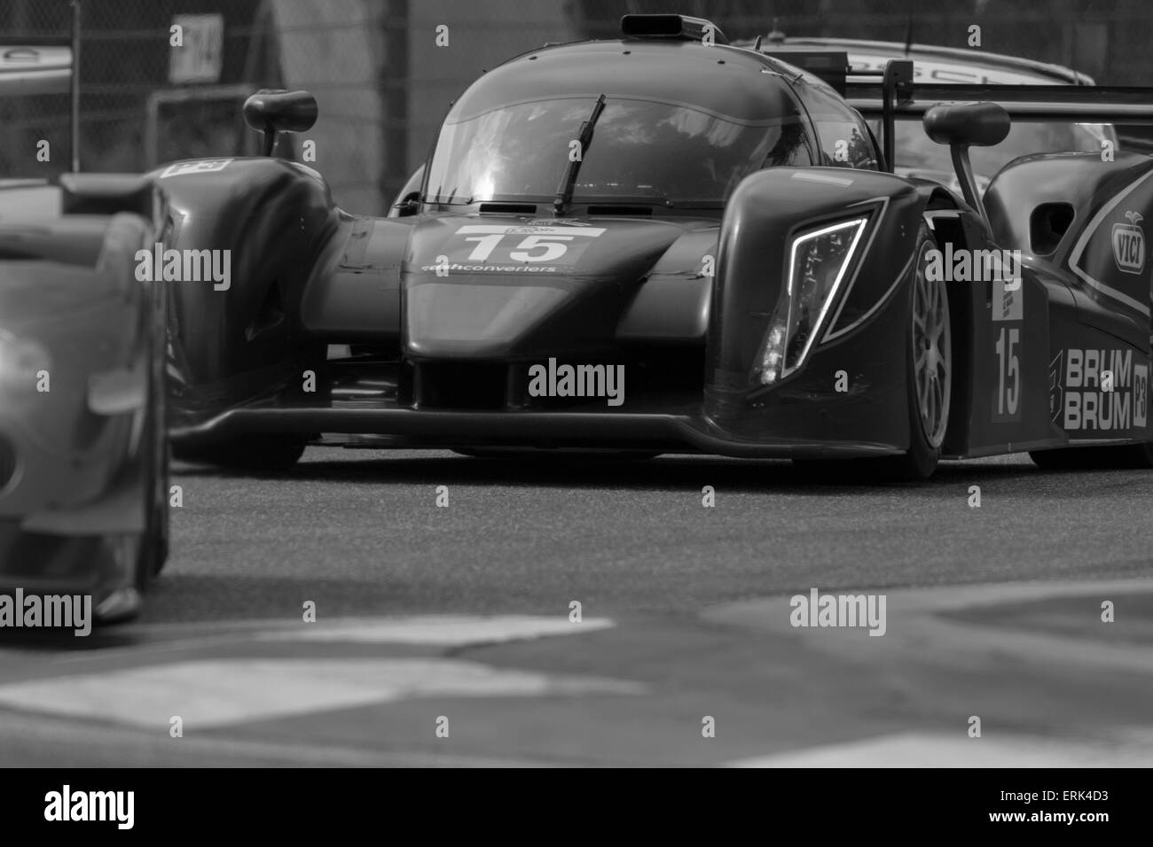 Imola, Italie - 16 mai 2015 : Ginetta - Nissan de SVK par vitesse équipe d'usine, en action au cours de l'European Le Mans Series Banque D'Images