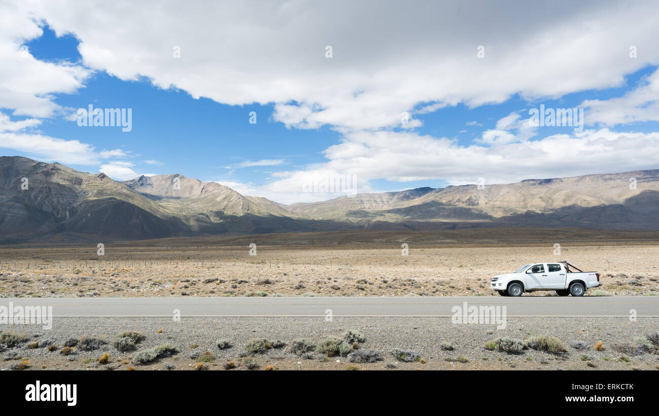La Ruta 40 en Patagonie, Province de Santa Cruz, Argentine Banque D'Images