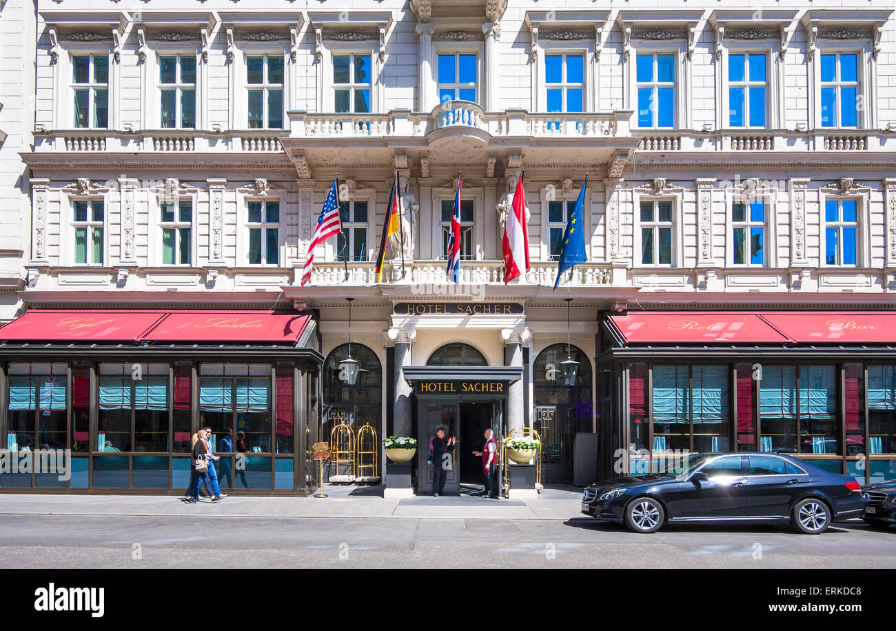 L'hôtel Sacher, à Vienne, Östreeich Banque D'Images