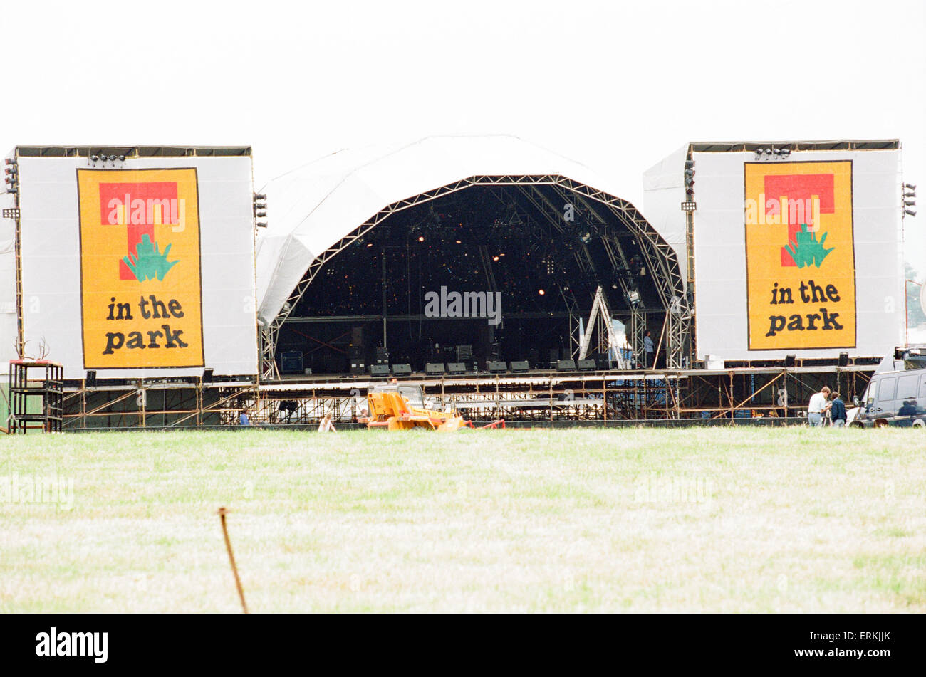 T dans le parc Music Festival, balado, Kinross-shire, en Écosse, 11h Juillet 1997. L'aperçu. Banque D'Images