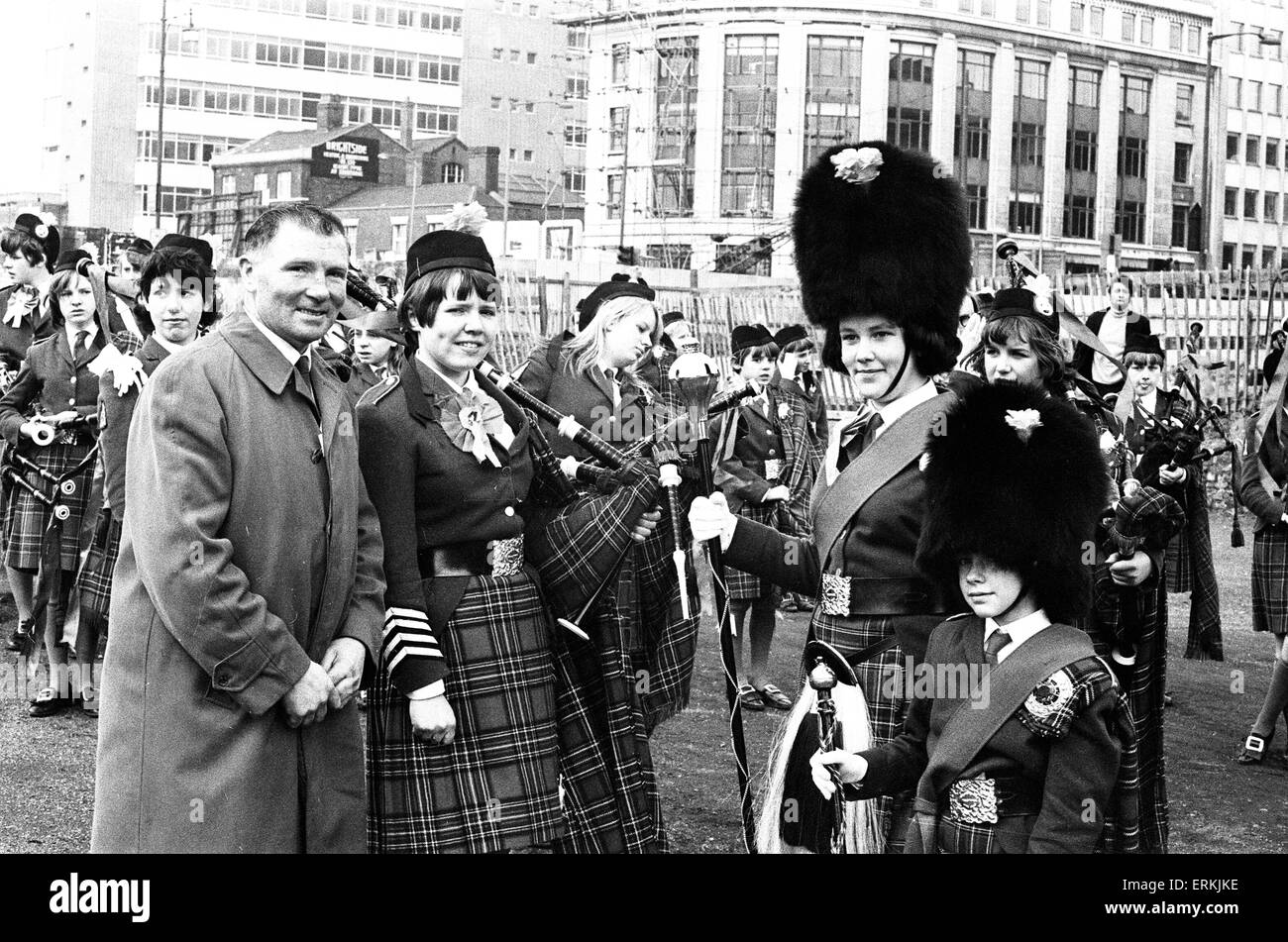 St Patrick's Day Parade, Birmingham, 19 mars 1967. Banque D'Images