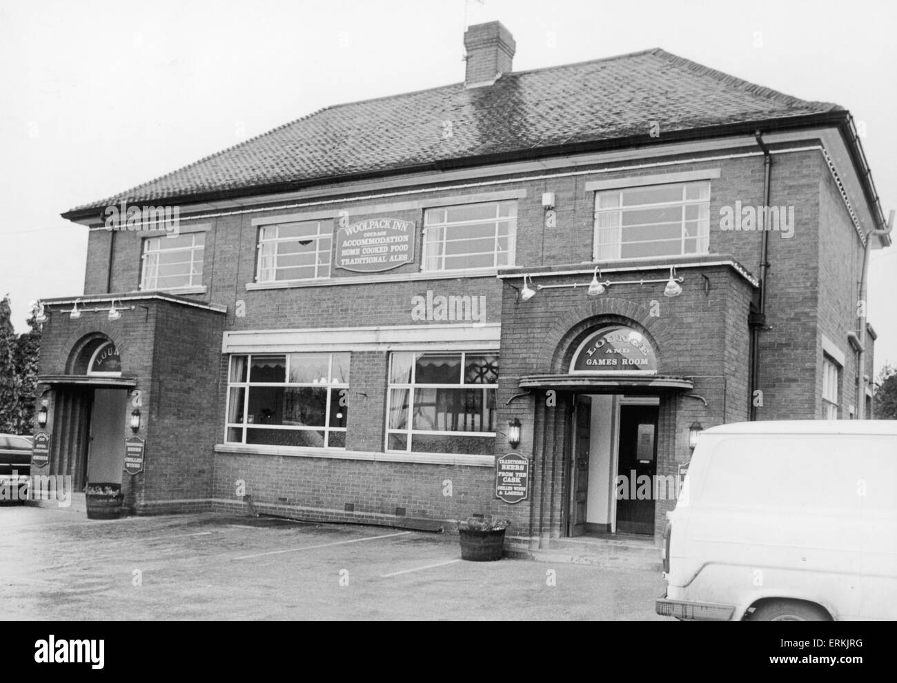 Le Woolpack Inn à Bedworth 18 Décembre 1989 Banque D'Images