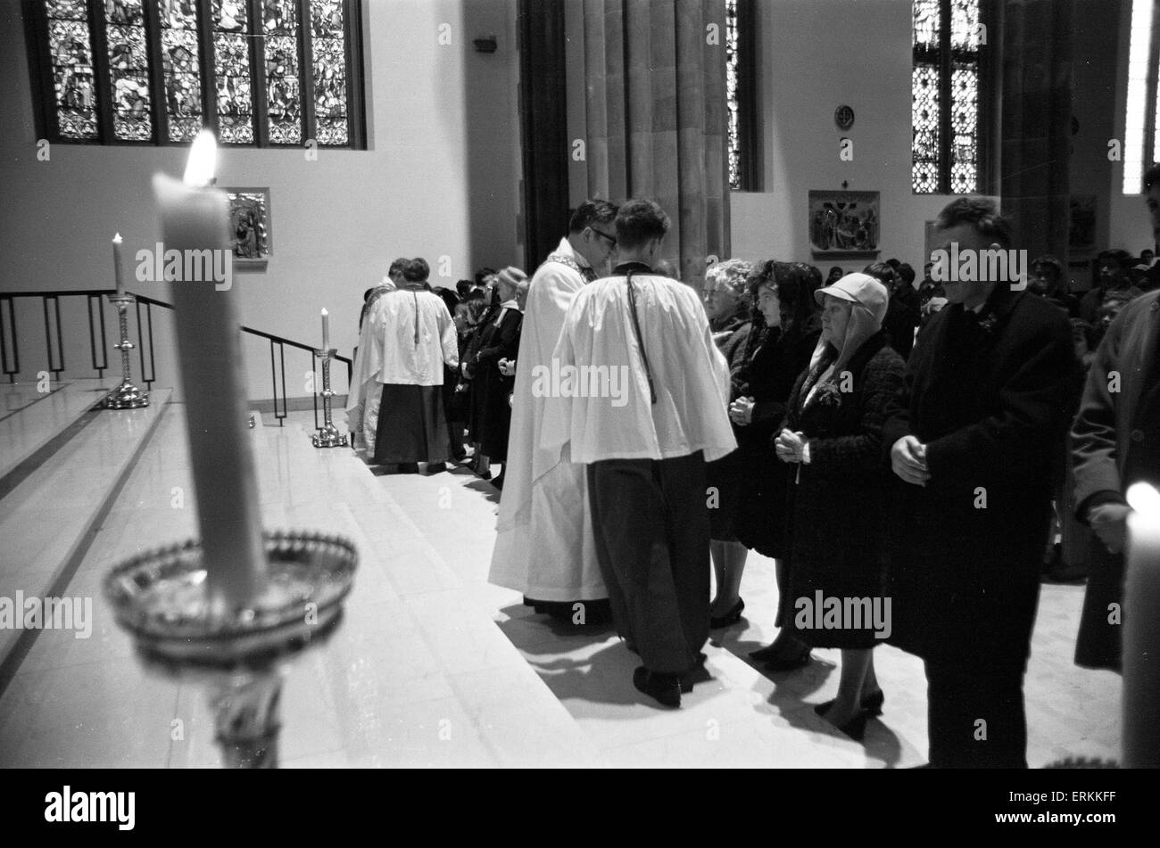 St Patrick's Day, Birmingham, 17 mars 1970. Banque D'Images