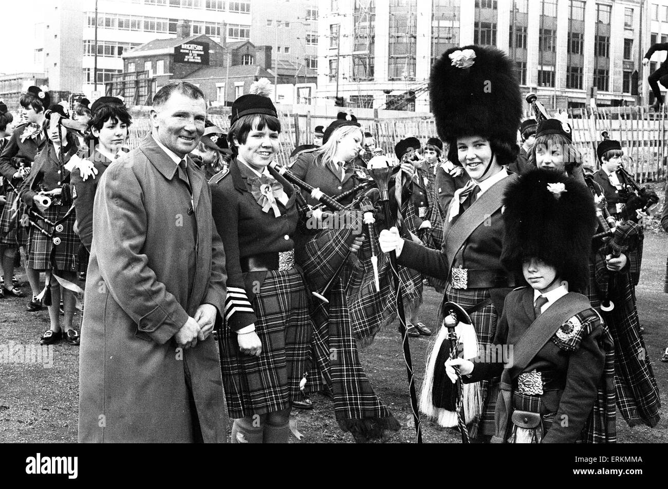St Patrick's Day Parade, Birmingham, 19 mars 1967. Banque D'Images