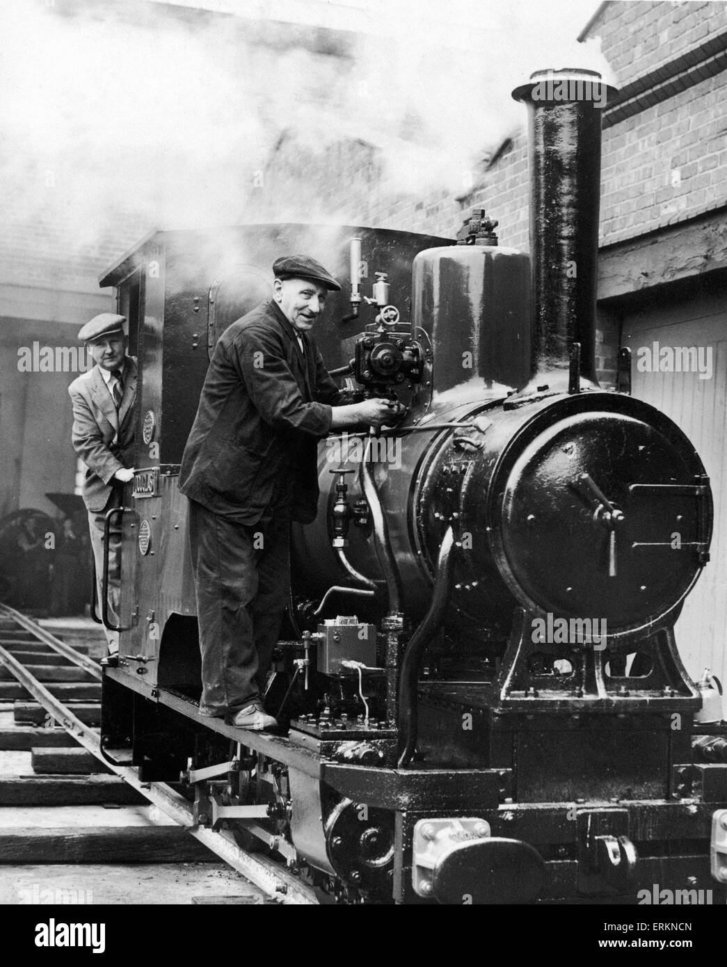 Douglas locomotive à vapeur appartenant à la chasse des frères. Juillet 1954. Banque D'Images