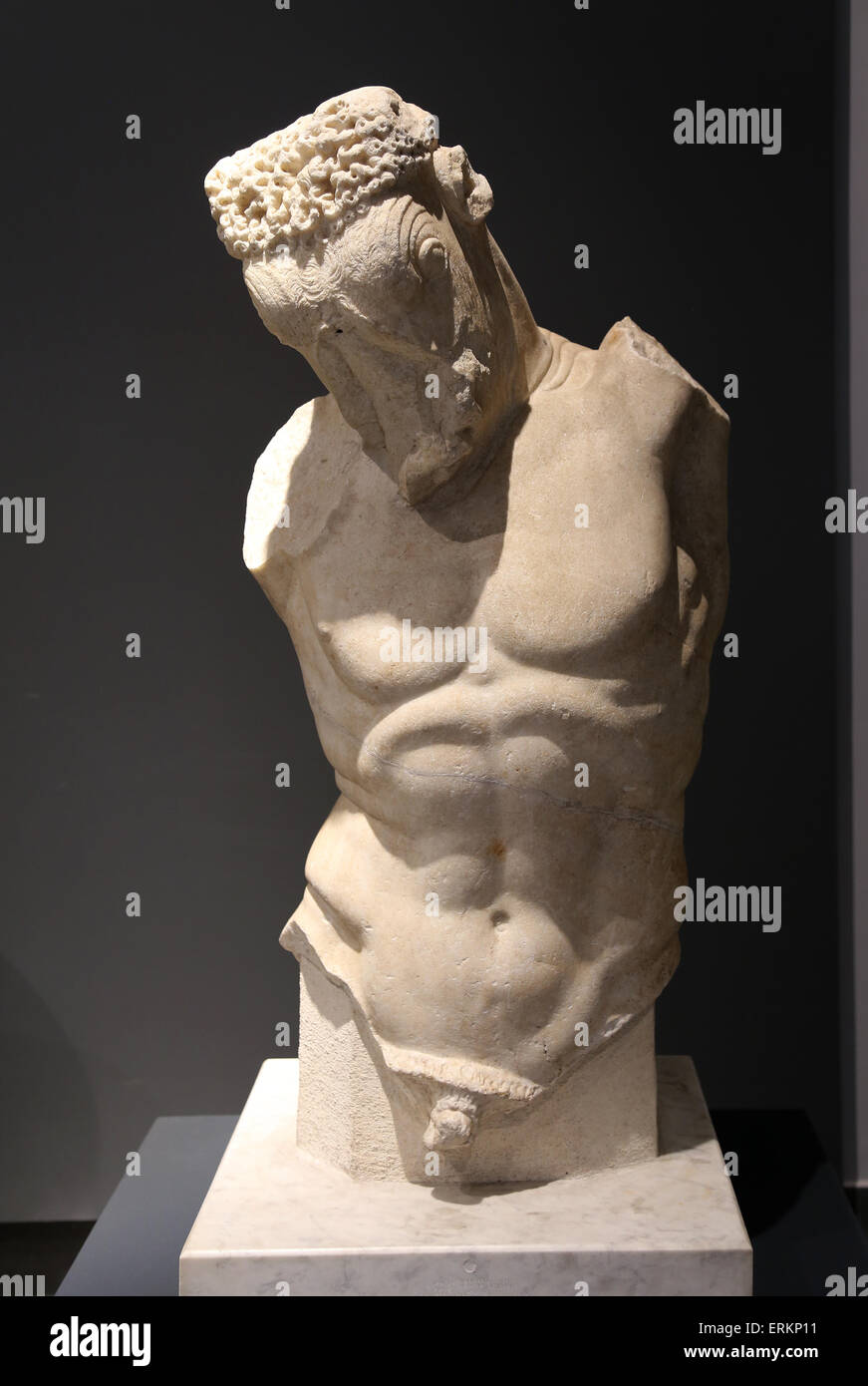 Minotaure. Copie romaine d'un original grec de l'ordre de 5e C BC attribuée à Myron. 1s c. AD. Musée National Romain. Palace Massimo Banque D'Images