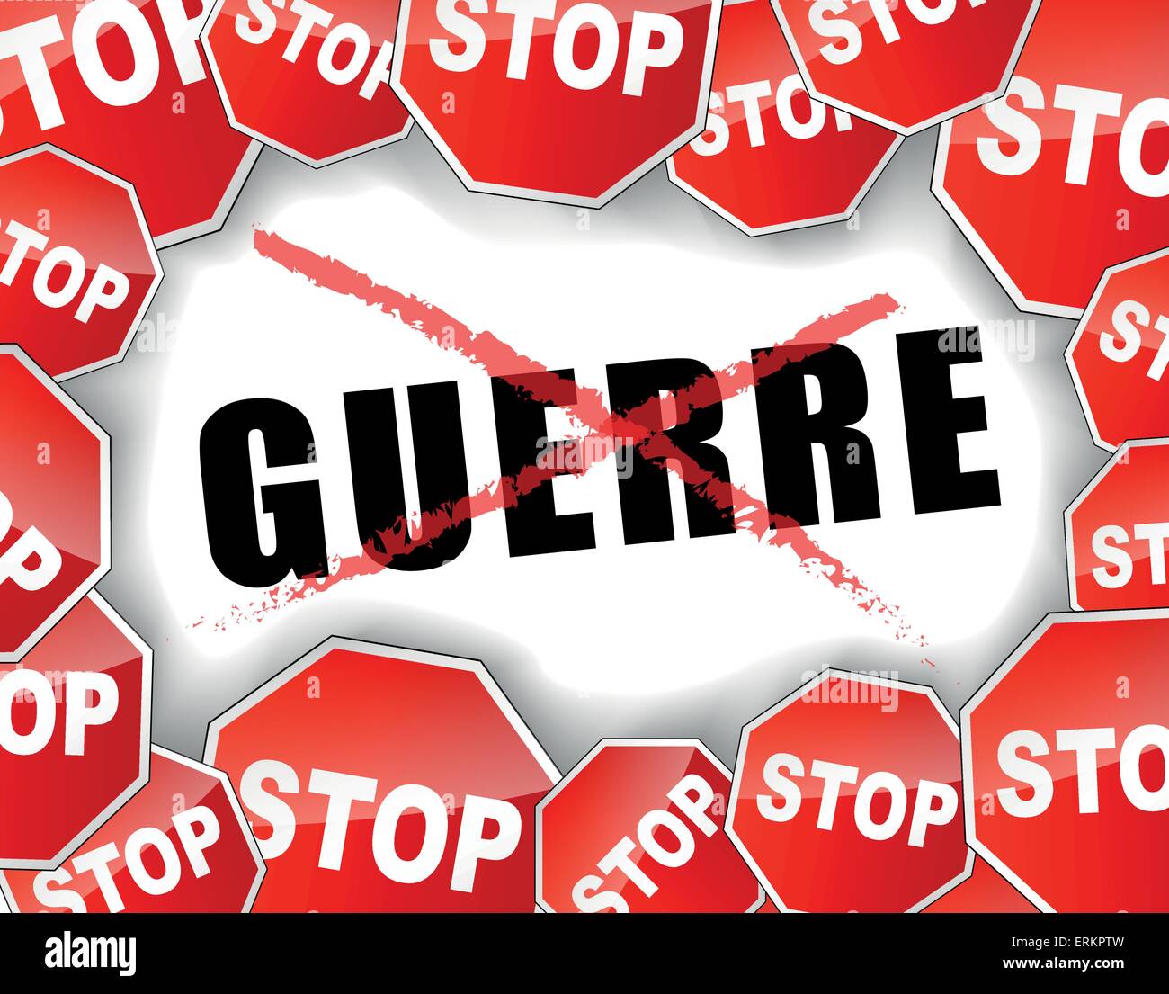 Vector illustration d'arrêter la guerre concept background Illustration de Vecteur