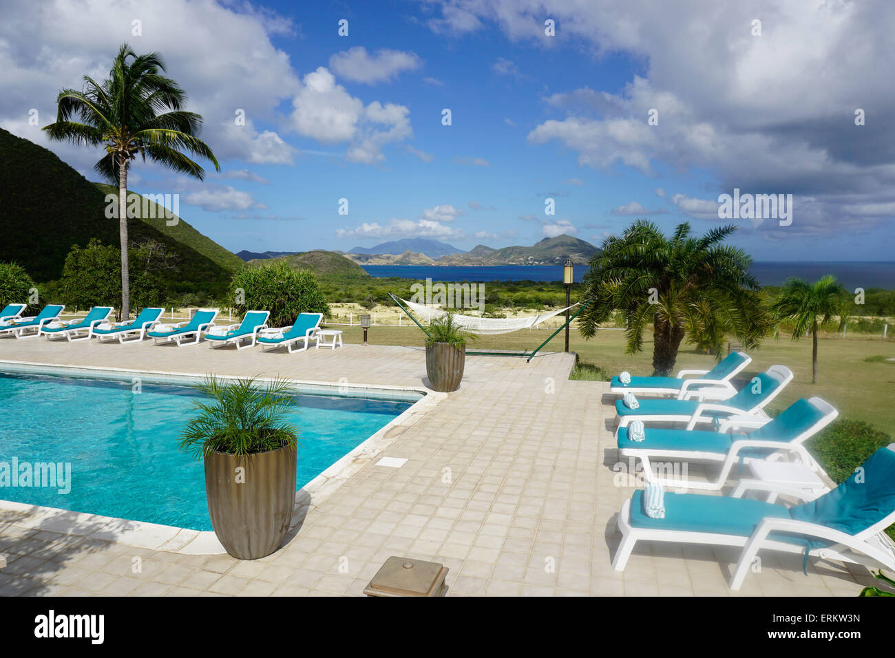 Mount Nevis Hotel, Nevis, Saint Kitts et Nevis, Iles sous le vent, Antilles, Caraïbes, Amérique Centrale Banque D'Images