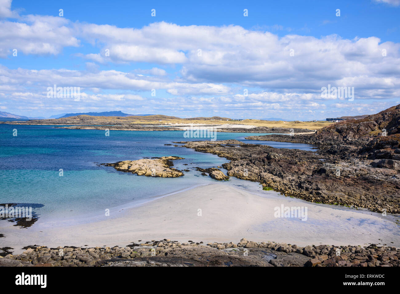 Portuairk beach, Sanna, péninsule d'Ardnamurchan, Lochaber, Highlands, Scotland Banque D'Images