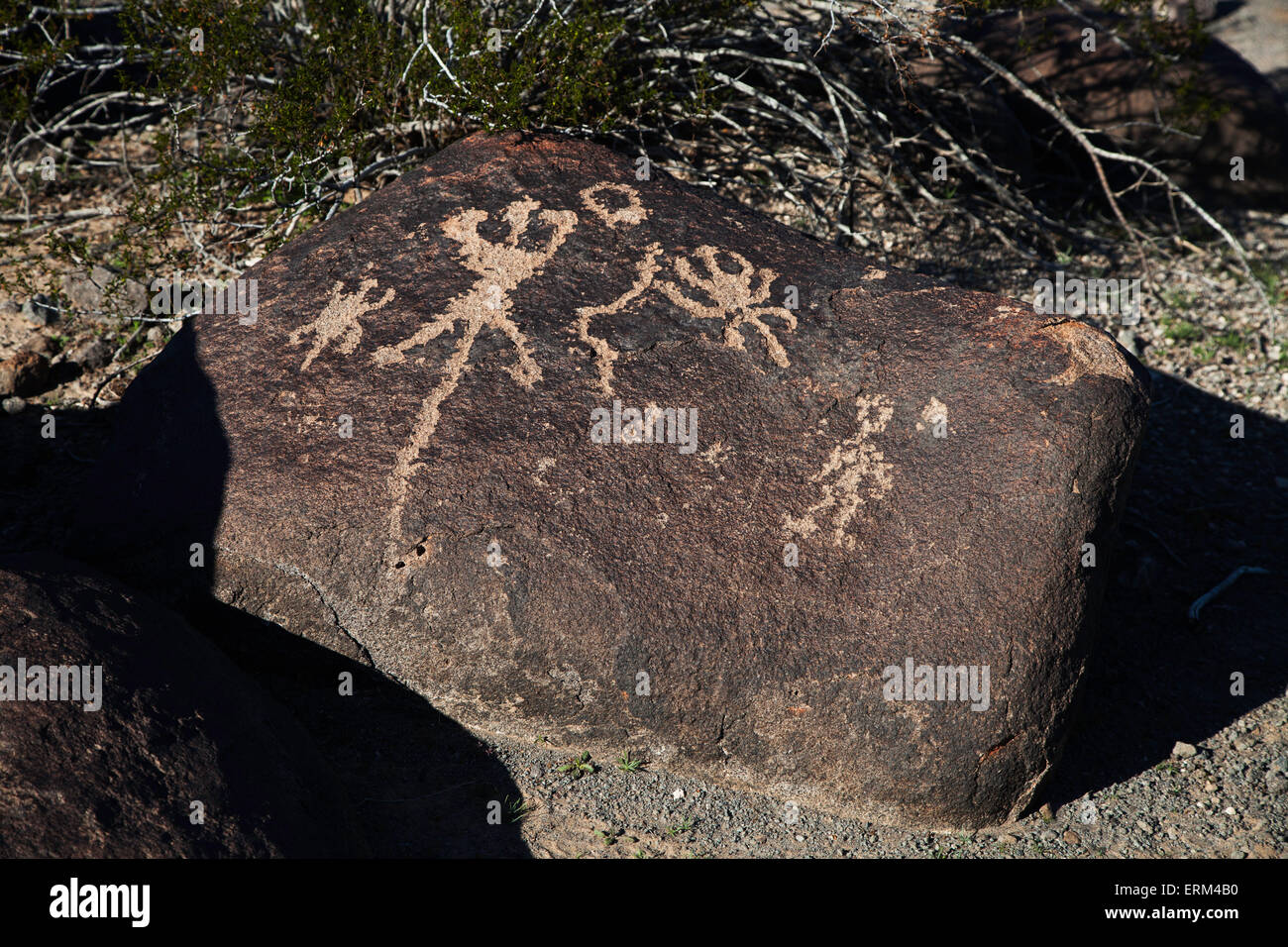 Site de pétroglyphes peint Rock, Arizona, United States Banque D'Images