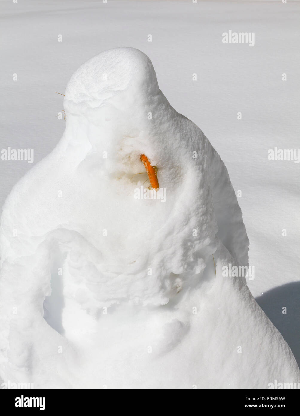 Le Snowman meltdown Banque D'Images