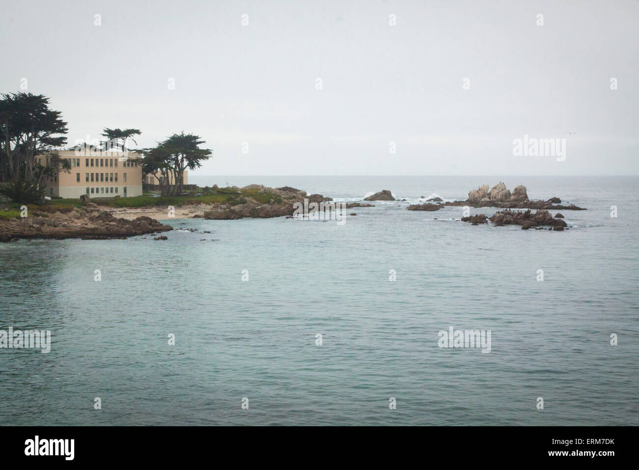 Par temps couvert de la baie de Monterey Banque D'Images