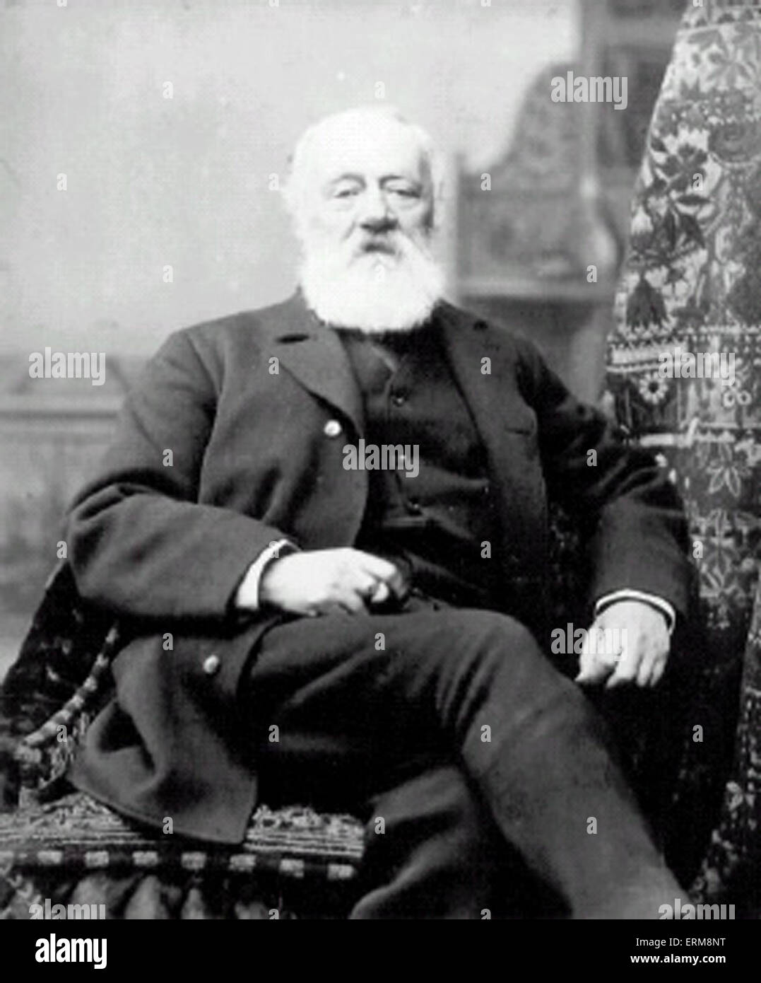 ANTONIO MEUCCI (1808-1889) l'inventeur italien en 1878 Banque D'Images