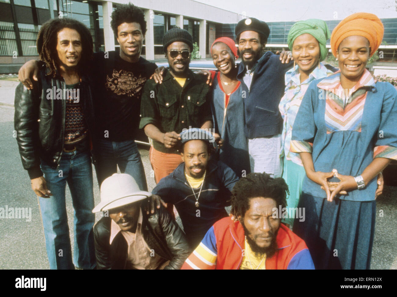 BOB MARLEY ET LES WAILERS groupe jamaïcain de reggae sur 1978 Banque D'Images
