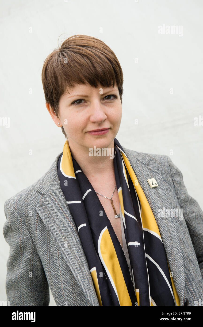 MELISSA HARRISON, jeune femme écrivain , auteur de "l'Argile", à l'Hay Festival 2015 Banque D'Images