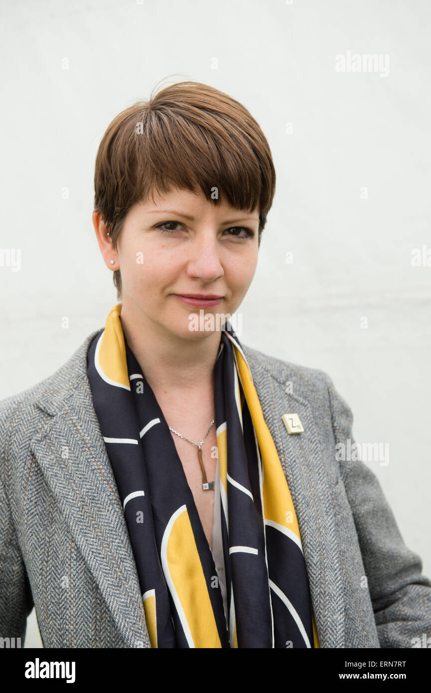 MELISSA HARRISON, jeune femme écrivain , auteur de "l'Argile", à l'Hay Festival 2015 Banque D'Images