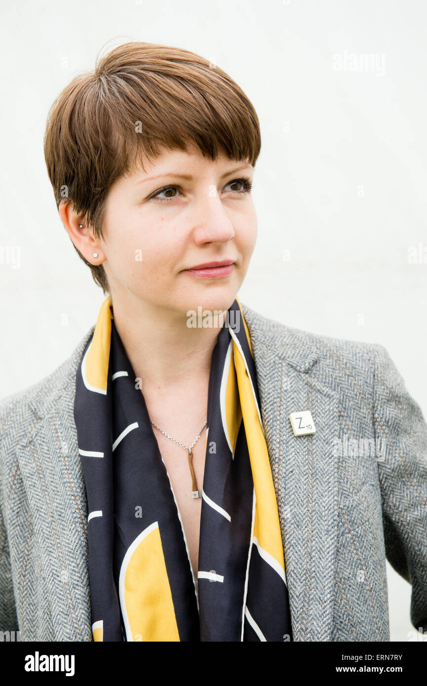 MELISSA HARRISON, jeune femme écrivain , auteur de "l'Argile", à l'Hay Festival 2015 Banque D'Images