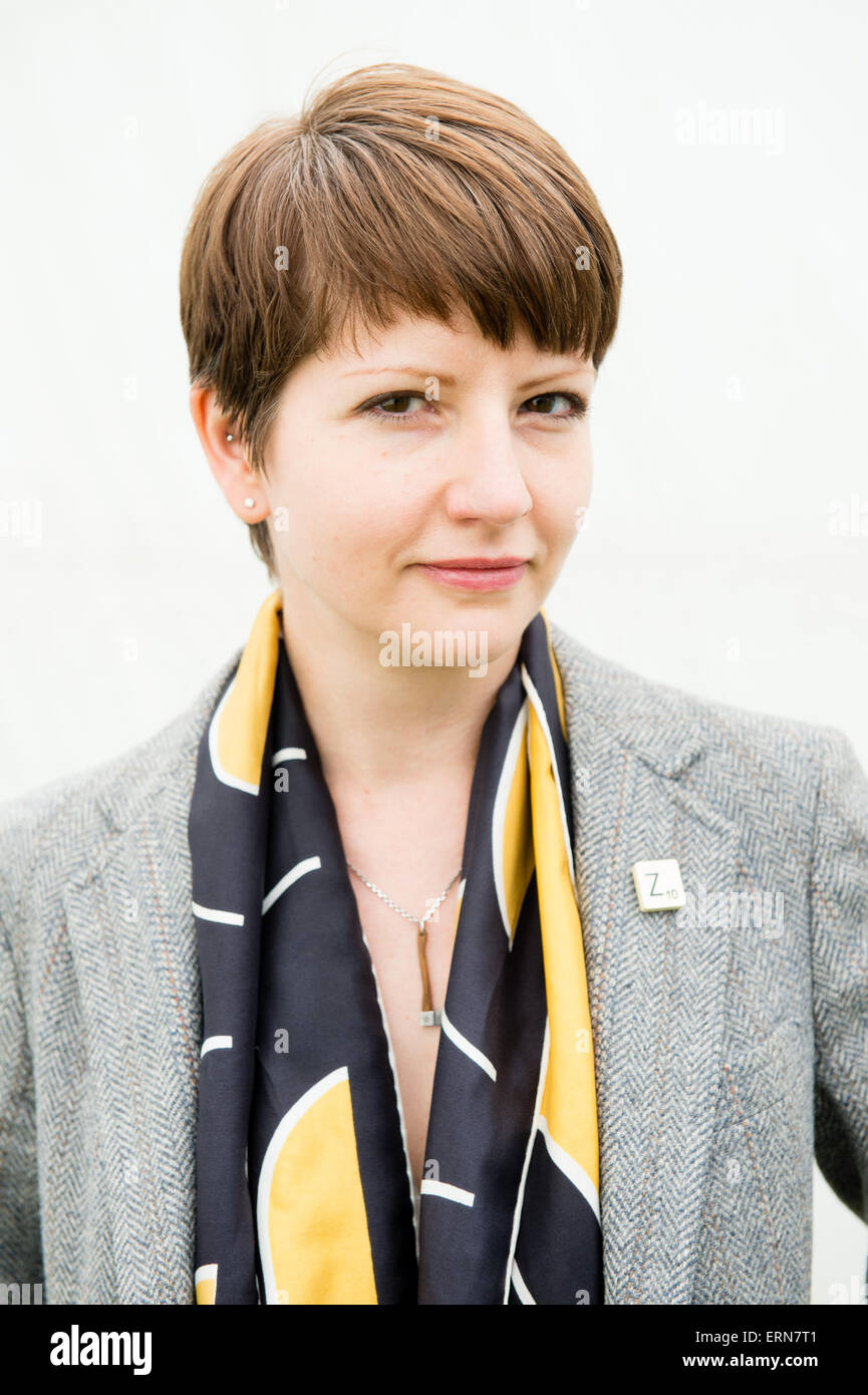 MELISSA HARRISON, jeune femme écrivain , auteur de "l'Argile", à l'Hay Festival 2015 Banque D'Images