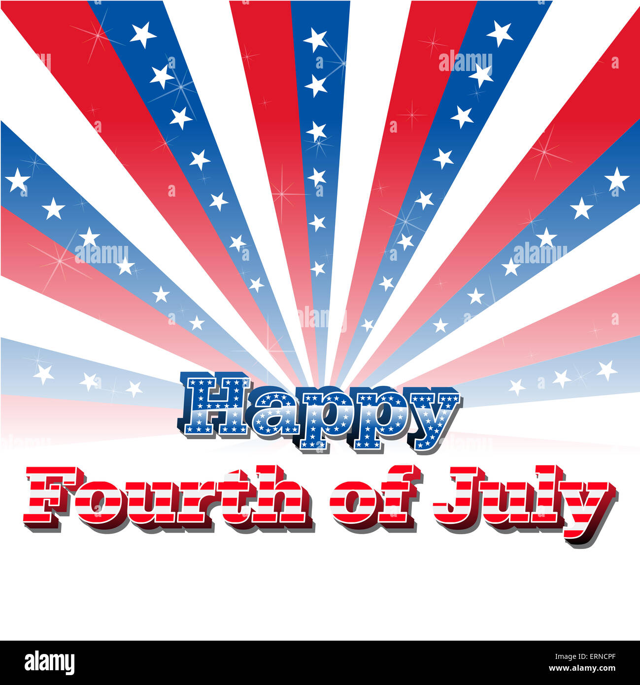 Happy 4 Juillet Banque D'Images