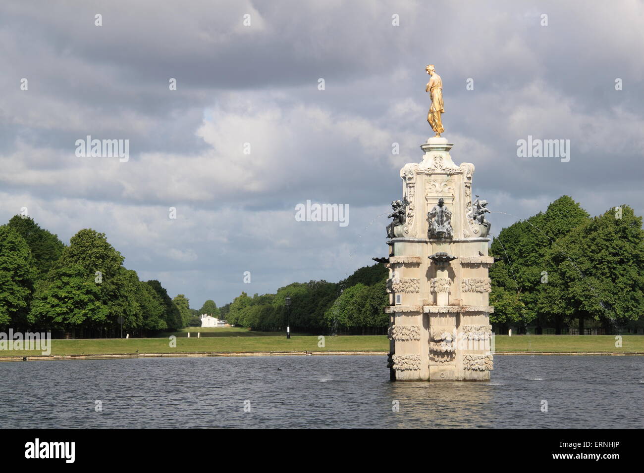 Diana Fountain, Bushy Park, Hampton court, Grand Londres, Angleterre, Grande-Bretagne, Royaume-Uni, Royaume-Uni, Europe Banque D'Images