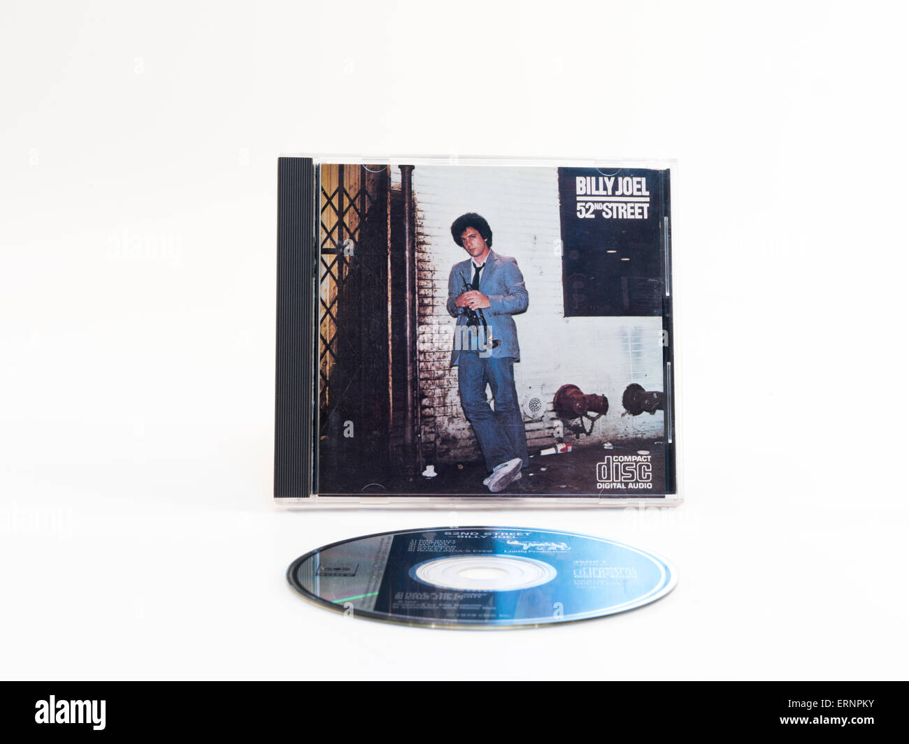 Billy Joel, 52e Rue. Premier album à être commercialisée sur disque compact par Sony Music Entertainment le 1 octobre 1982, Banque D'Images