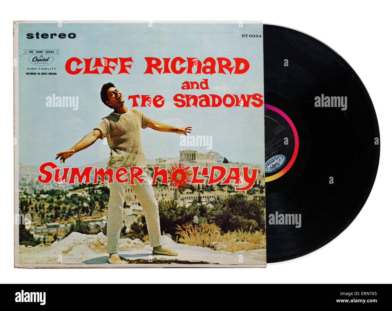 Cliff Richard & Shadows album des vacances Banque D'Images