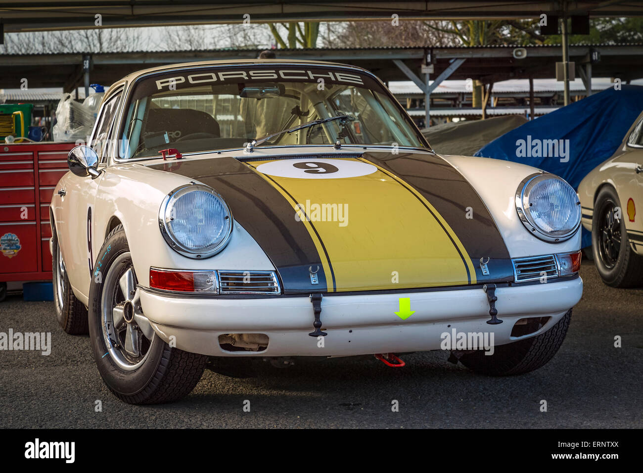 1965 Porsche 911, John Aldington Trophy participant, 73e réunion des membres de Goodwood, Sussex, UK Banque D'Images