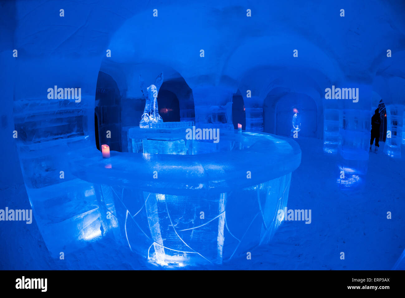 Sorrisniva Igloo Hotel Alta Norvège Scandinavie Europe de l'intérieur Banque D'Images