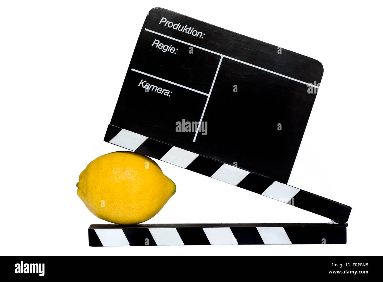 Histoire de citron citron - volet sur scène et cinéaste. Banque D'Images