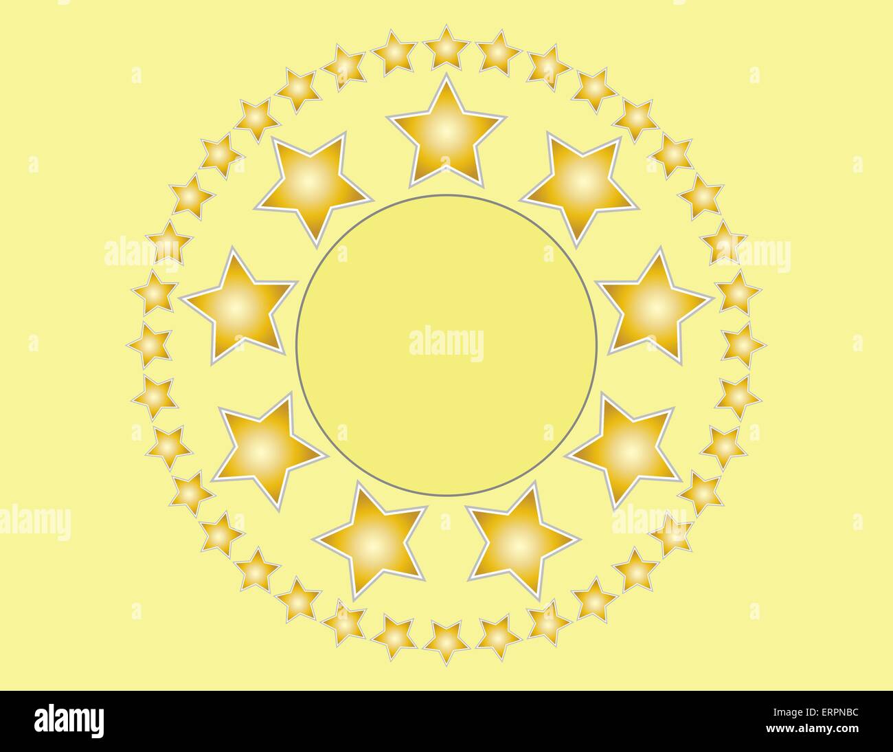 Golden Stars Background With Copy Space Illustration de Vecteur