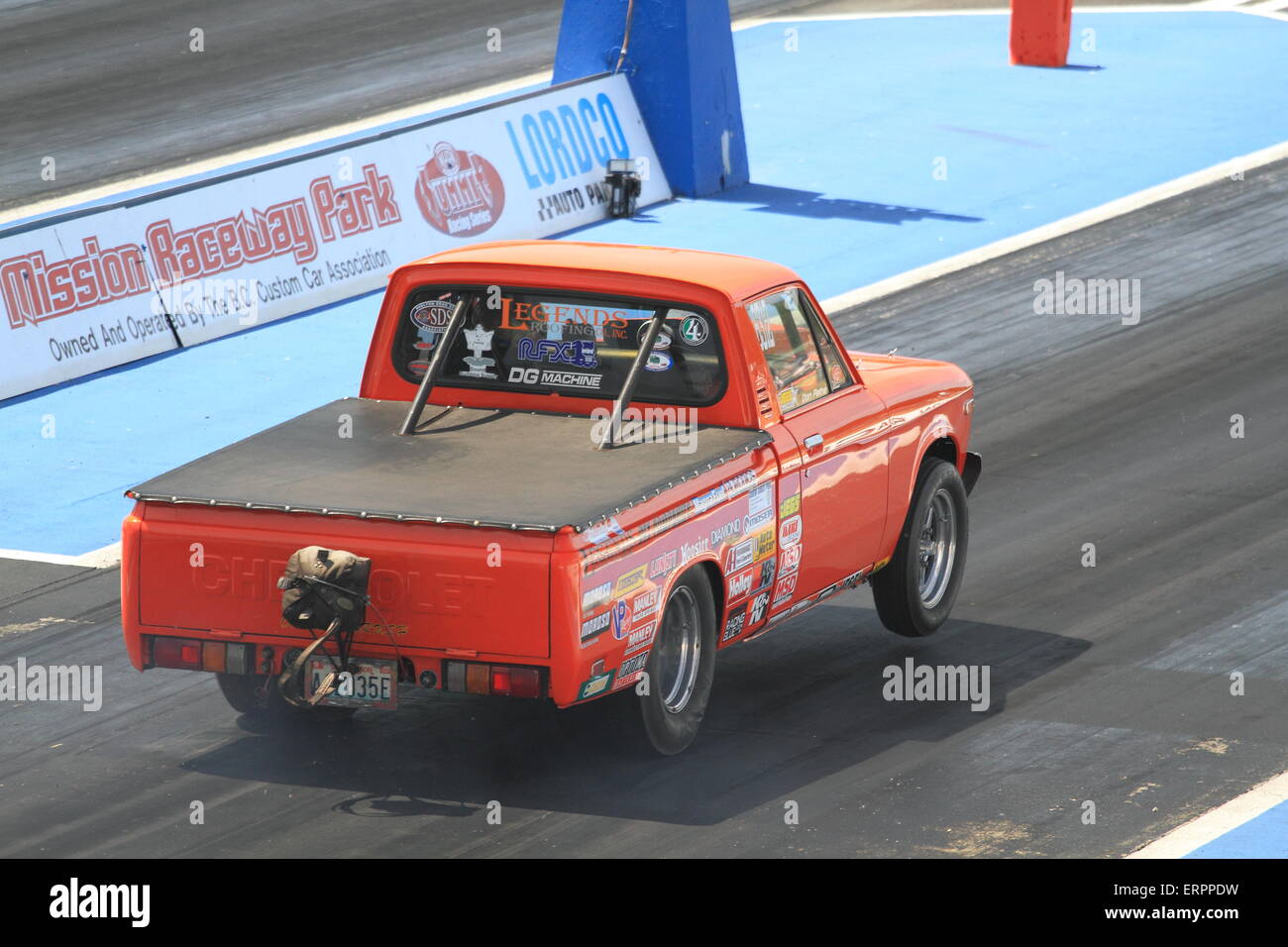 Camion de course Banque D'Images