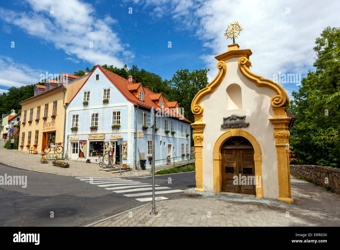 Historique de la vieille ville de Loket nad Ohri, région de Karlovy Vary, en Bohême de l'ouest, République Tchèque Banque D'Images