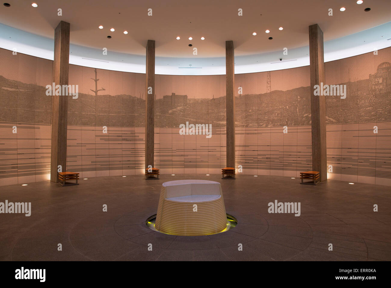 Hiroshima Peace Memorial Hall National pour les victimes de la Bombe Atomique, Hiroshima, Hiroshima Prefecture, Japan Banque D'Images