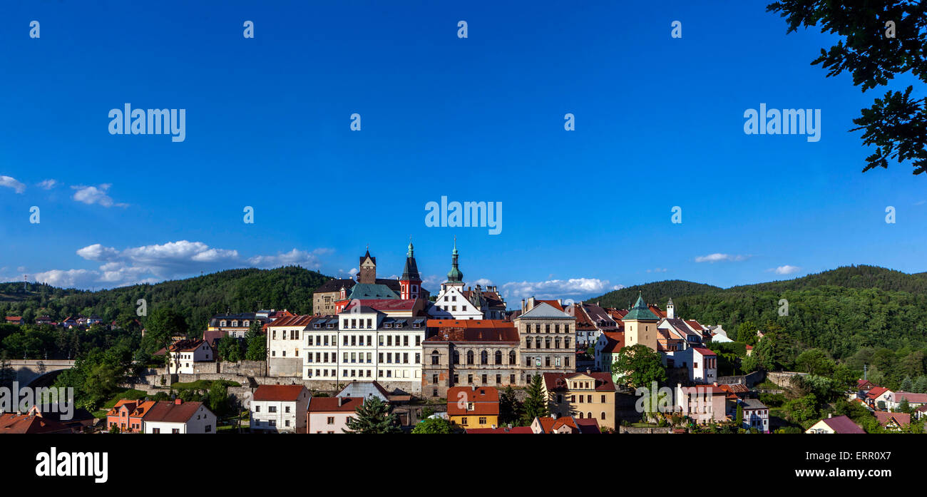Vieille ville historique de Loket nad OHRI République tchèque, région de Karlovy Vary, Bohême occidentale Banque D'Images